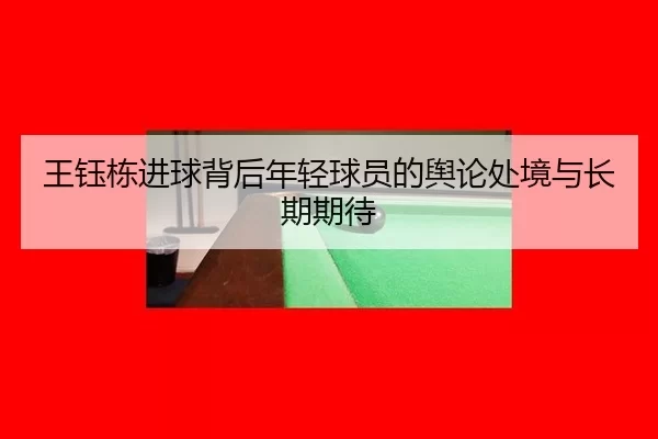 王钰栋进球背后年轻球员的舆论处境与长期期待